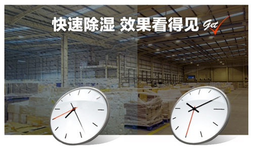 使用工业库房除湿机来防止产品受潮发霉